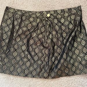 ModCloth black and gold skirt